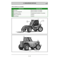 Merlo Turbofarmer Modular TF30.9-33.7-33.9-35.7-38.7-38.10-42.7-45.11-50.8-65.9 Service Manual, Mechanic Manual, Hydraulic & Electrical Diagram German